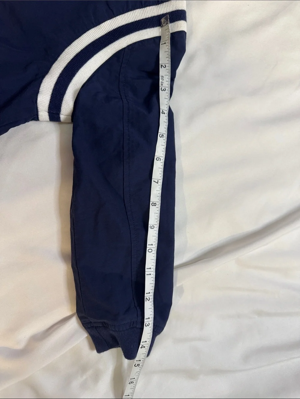 Polo by Ralph Lauren Navy Bomber Jacket with White Stripes